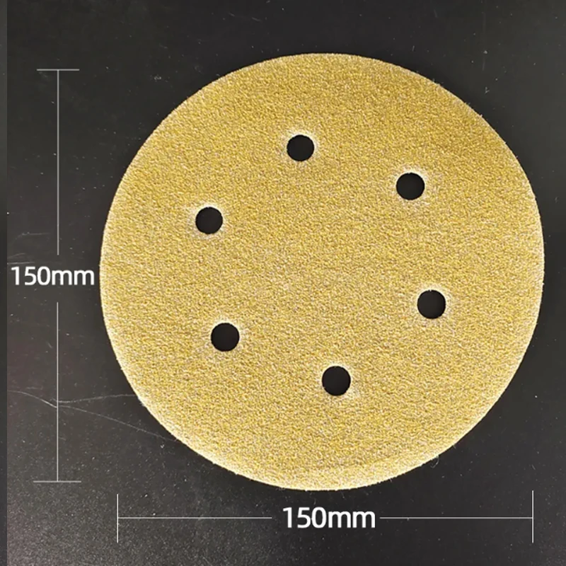 20 шт., самоклеящаяся наждачная бумага, 6 отверстий, 150 мм, 80-600