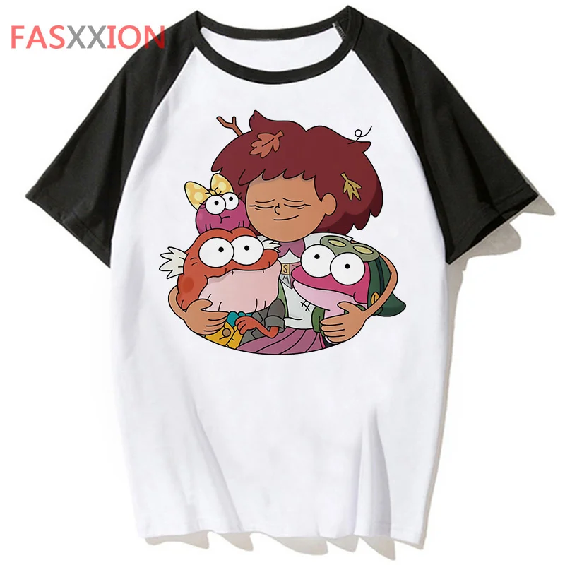 Amphibia summer top male harajuku couple clothes graphic tees couple  grunge t shirt white t shirt kawaii