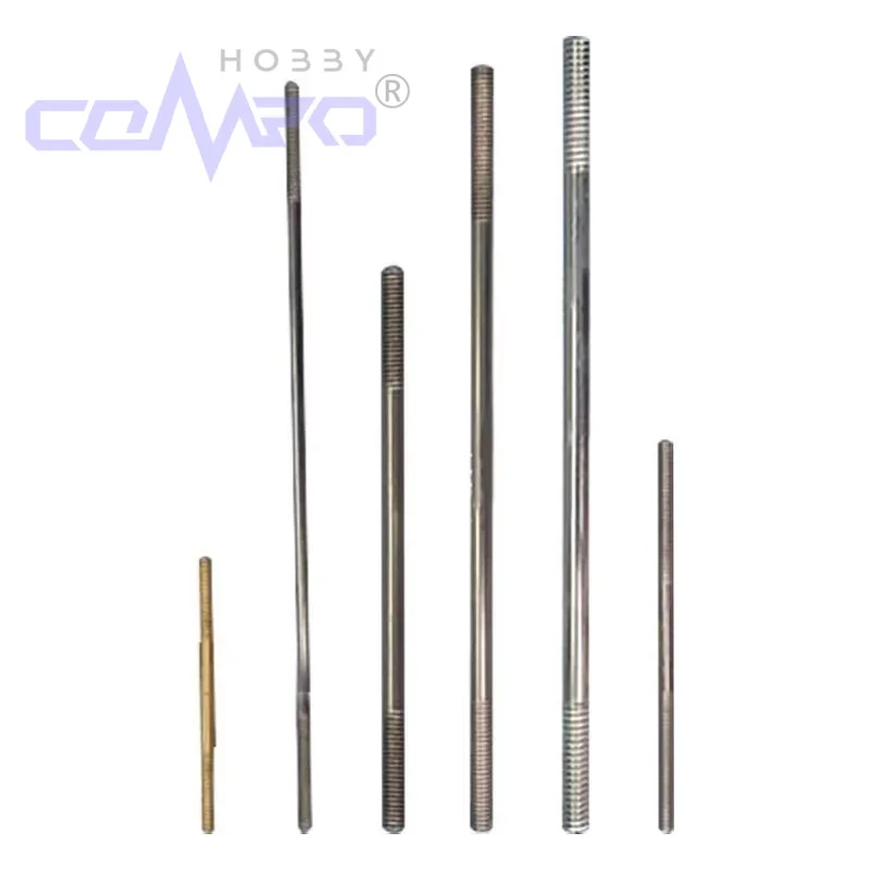 10 Pcs M2/M3/M4 Stainless Steel Threaded Tie Push Rod Servo Linkage Shaft Pull For RC Airplane Model Parts Accessory