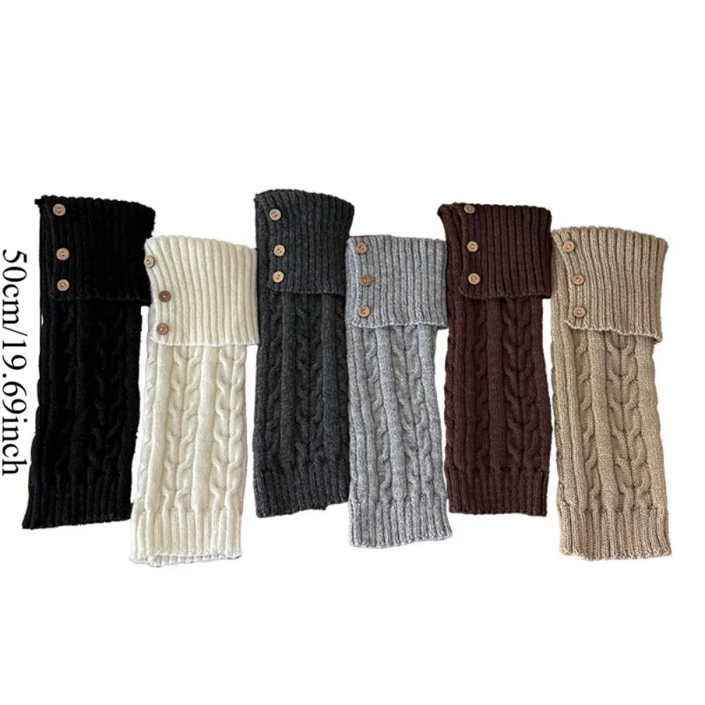 موضة Harajuku الأطفال تدفئة الساق النمط الياباني بلون لوليتا جوارب محبوكة عادية Kawaii محبوك غطاء للقدم سيدة