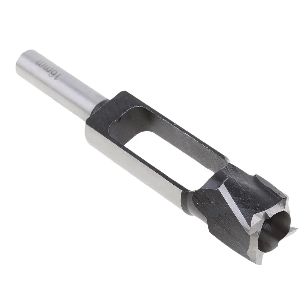 Tenon Plug Cutter, 1/2 Inch Shank, 4 , Shear Angle, Open Body Design, Size Range 8-40mm