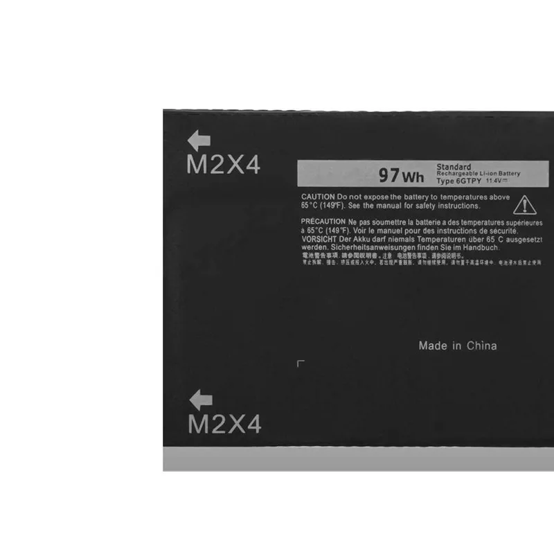 New 11.4V 97Wh 8333mAh 6GTPY Laptop Battery For Dell Precision 5520 5530 XPS 15 7590 9550 9560 9570 H5H20 05041C 9Cell