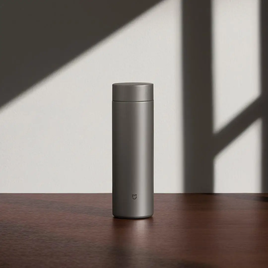 Xiaomi Mijia 보온병 컵 Ti2 TA1 순수 티타늄 소재 6시간 따뜻하게 유지 480ml 196g 경량 건강 음료