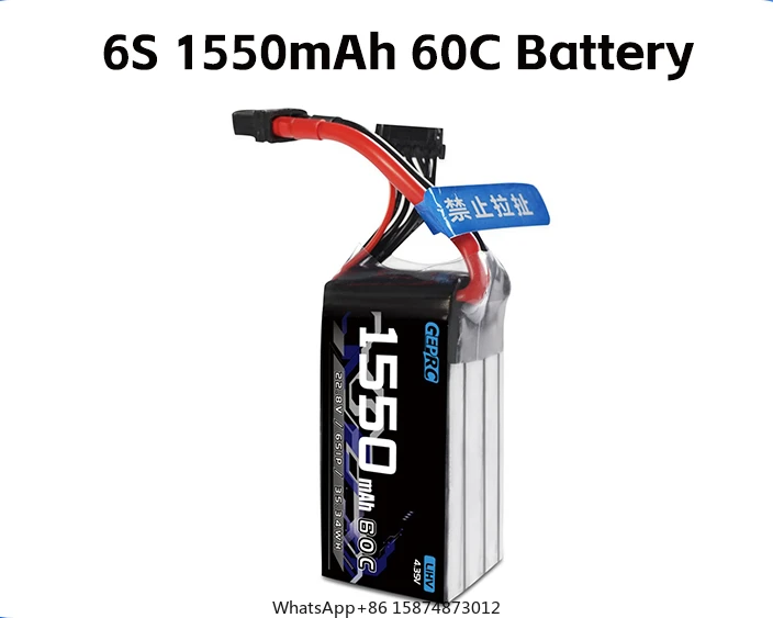 

GEPRC 6S 1550mAh 60C bat tery Suitable For 3-5Inch Series dr one ForRC FPV Quadc opter Freestyle Series dr one Accessories Parts