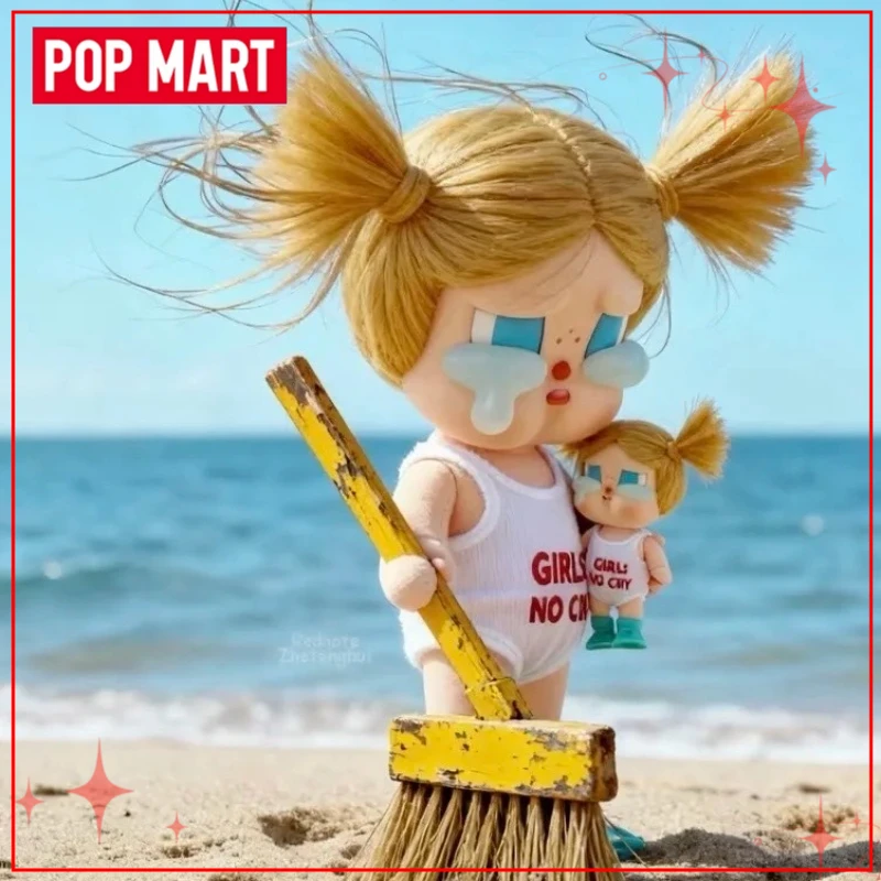 

Оригинальная серия POP MART CRYBABY Vacation Mode: Коллекционная фигурка-сюрприз, изящная и очаровательная игрушка, милые маленькие украшения