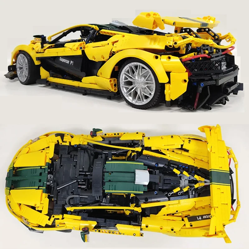 الكلاسيكية JIESTAR 91101 سوبر سباق P1 نموذج مركبة بنة 1:8 تجميع الطوب التقنية الاطفال لتقوم بها بنفسك لعبة هدايا عيد الميلاد الصبي