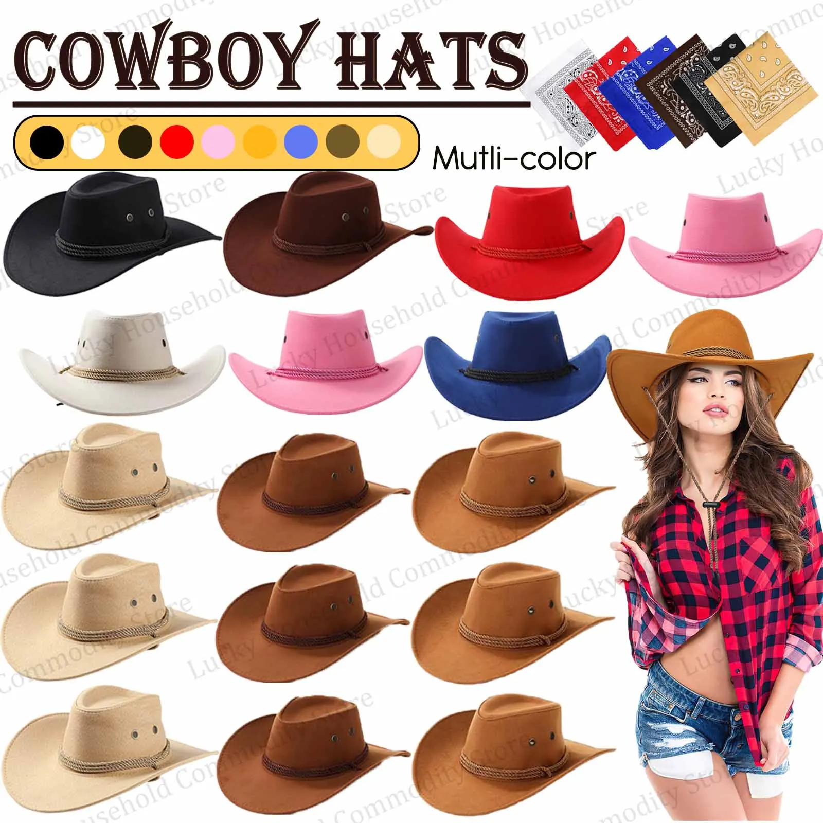 6-48-ensembles-chapeaux-de-cowboy-western-chapeaux-de-fete-cowboy-chapeaux-de-cowgirl-en-gros-avec-bandanas-pour-adultes-femmes-hommes-accessoires-de-costume-cosplay-faveurs-de-fete