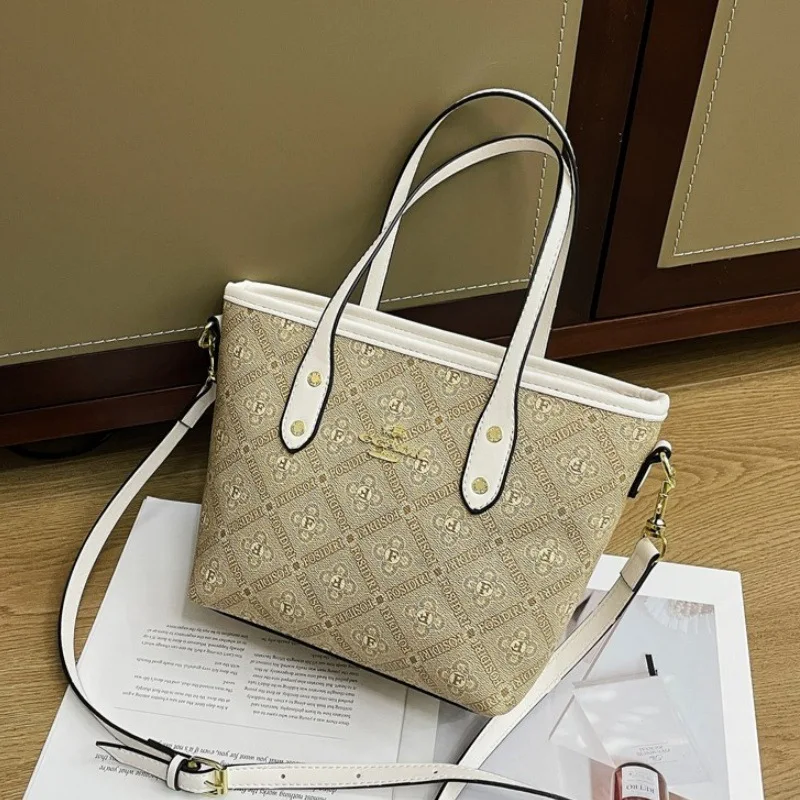 

Fashion Commute Tote Bag - Minimalist Versatile Women's Bag, Top Handle/Shoulder & Crossbody for Daily Outings