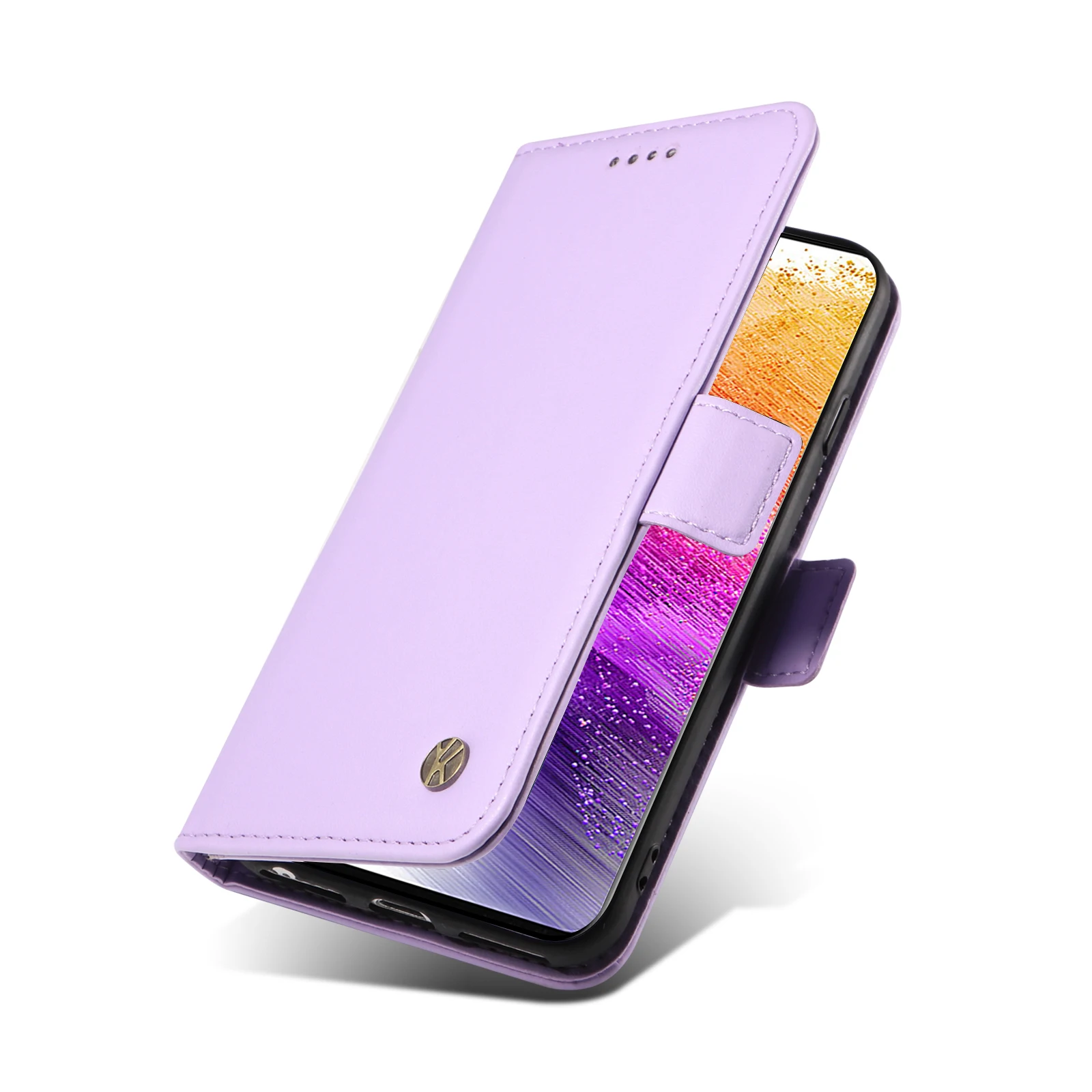 حافظة لهاتف سامسونج جالاكسي A 40 50 51 42 43 51 53 54 71 72 73 حافظة هاتف فاخرة من الجلد الصناعي بإبزيم جانبي لتخزين البطاقات والمال #5