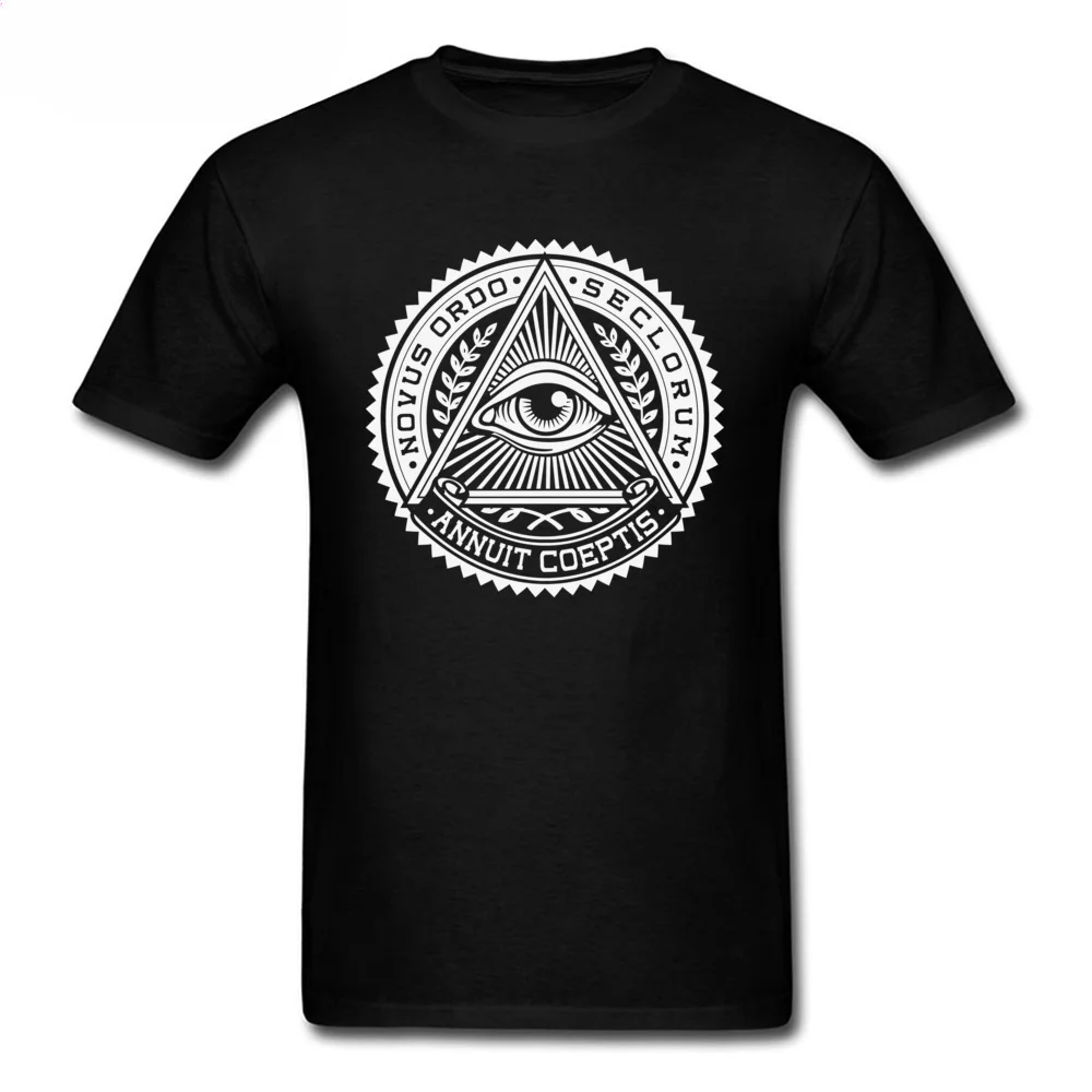 Illuminati Eye of Providence Tshirt Annuit Coeptis 3D Printed T Shirt For Men High Quality Clothes Sweater Cotton Father's Day