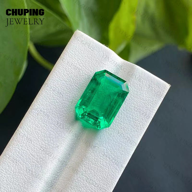 ChuPing Jewelry Lab Grown Colombia Emerald Shape For Making Selectable AGL Certificate Loose Colombia Emerald Gemstones