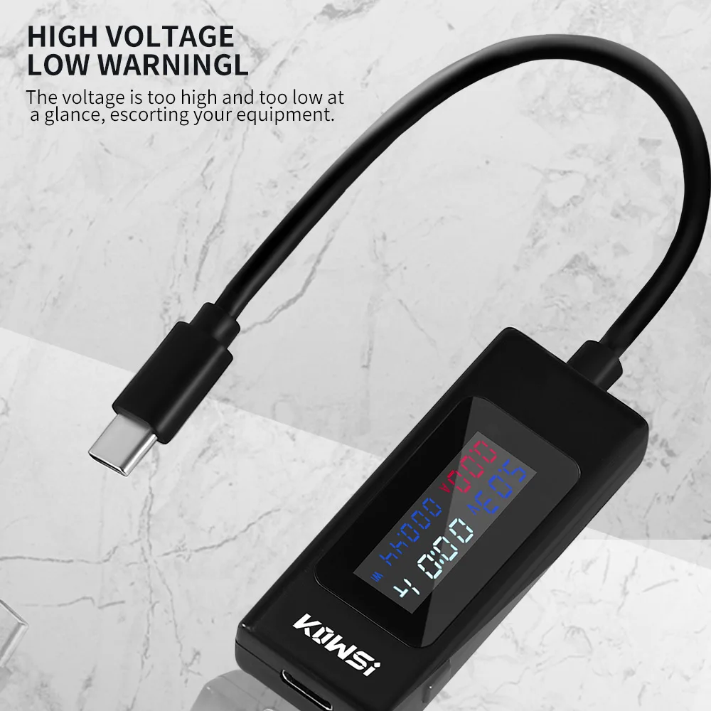 3 in 1 USB Current Voltage Charging Detector Tester Digital   Battery Voltmeter Ammeter Charger Doctor Monitor