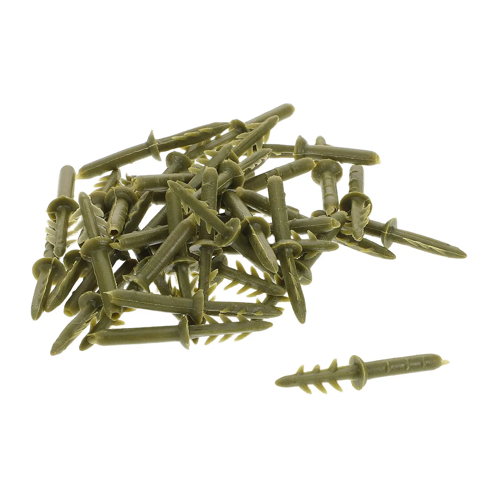 

50Pcs Lifelike Artificial Flower Calyxes Plastic Rose Buds Teardrop Cores for Wedding DIY Floral Arrangements Party Decor Craft