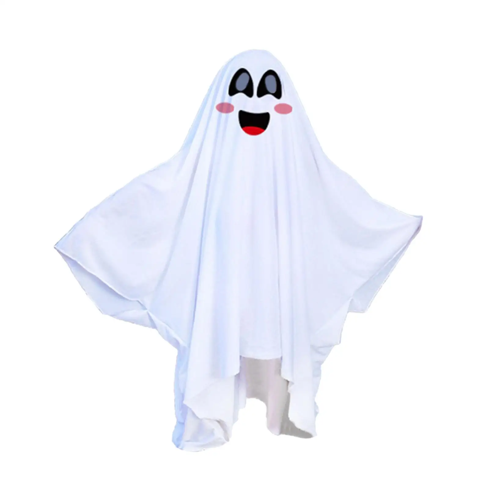 Mantello Bianco per Costume di Halloween, Abito per Cosplay, Outfit per Feste in Maschera e Spettacoli Teatrali