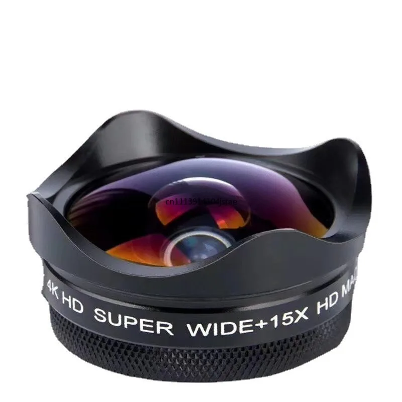 15X Macro 0.45X Wide Angle Phone Lens 4K HD No Distortion Multi‑Layer Coated Optical Glass Smartphone Lens