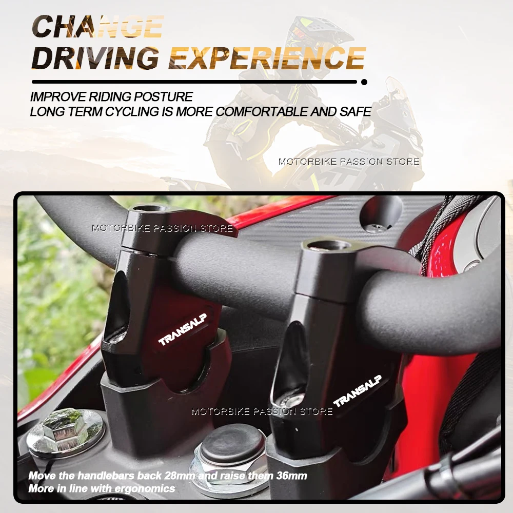 Motorcycle For Honda XL750 Transalp XL650 Transalp XL 750 Transalp XL 650 Transalp Handlebar Riser Clamp Extend Adapter Mount - Image 4
