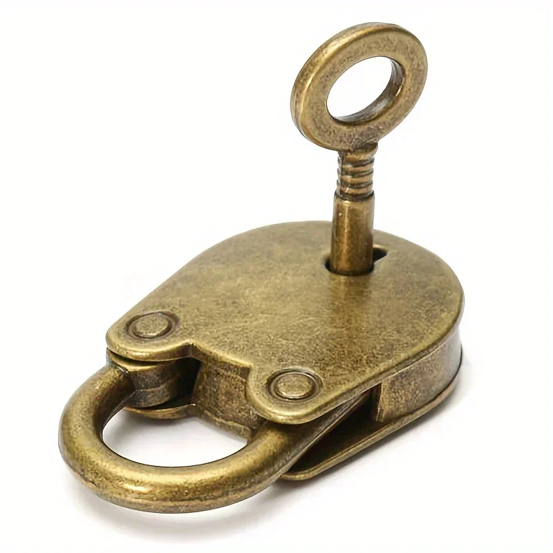 

Unlock the Charm of the Past with This Mini Old Vintage Metal Lock and Key Padlock