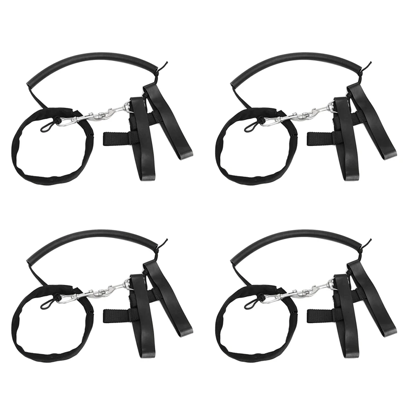 4X Scuba Diving Tank Cylinder Stage Bottle Rigging Sidemount Strap+Clamp And Clips,Dive Cylinder Straps,For 6L Tank