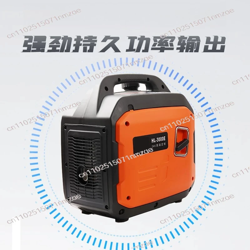 for Parking AC & Household Use, 24V DC  Power Generator with Remote Start, Silent Mini Design 3KW Portable Generator