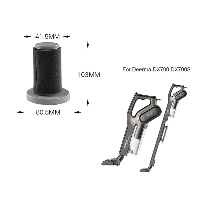 For Xiaomi Deerma DX700 DX700S Handheld Vacuum Cleaner Accessories Washable HEPA Filter Deep Filtration Parts Replacement