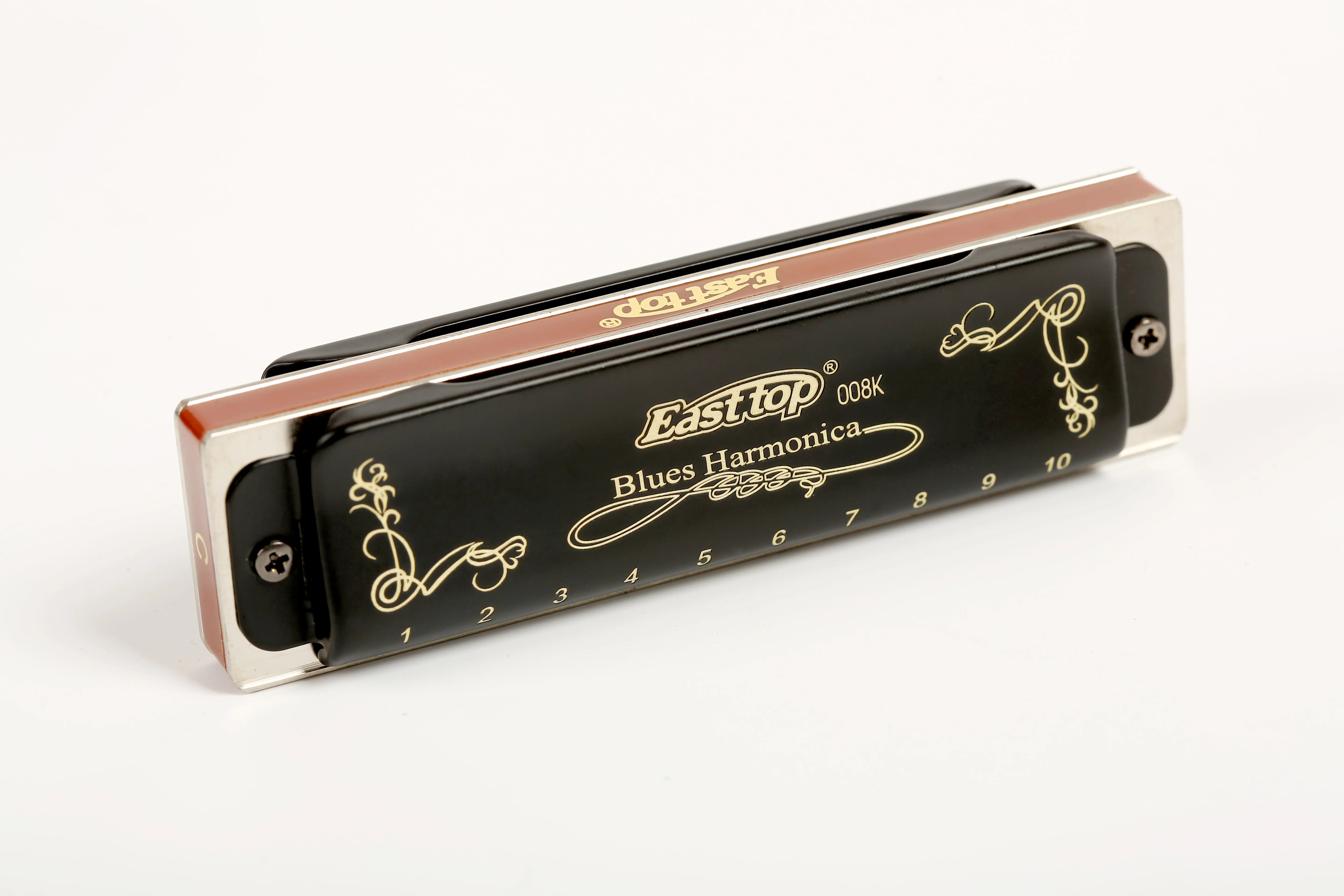 EASTTOP mouth organ T008K Blues harp,key of Paddy G, blues harp,10holes harmonica for beginner,player,gift