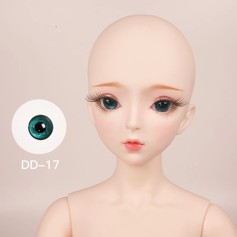 

60cm doll accessories three part doll five color eye beads SD doll bjd makeup changing doll opening eye changing 14mm eye