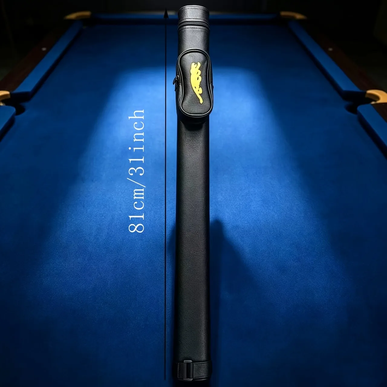 High-Quality 1/2 Pool Cue Case, 31in(81cm), Thick Lining Anti-Collision, Great Holiday Gift