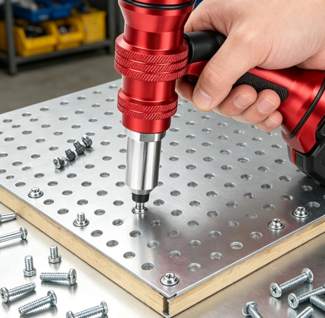 Electric Rivet Adapter 2.4mm-3.2mm-4.0mm-4.8mm Home Core Blind Rivet Aluminum Alloy Riveting Tools, Cordless Rivet
