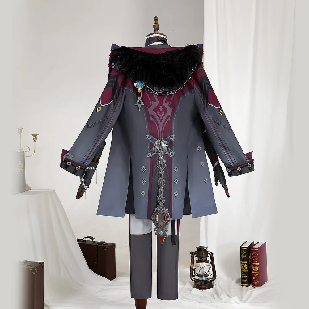게임 Genshin Impact Wriothesley 코스프레 의상 복장 볼 가발 할로윈 카니발 파티 유니폼 애니메이션 의상 풀 세트