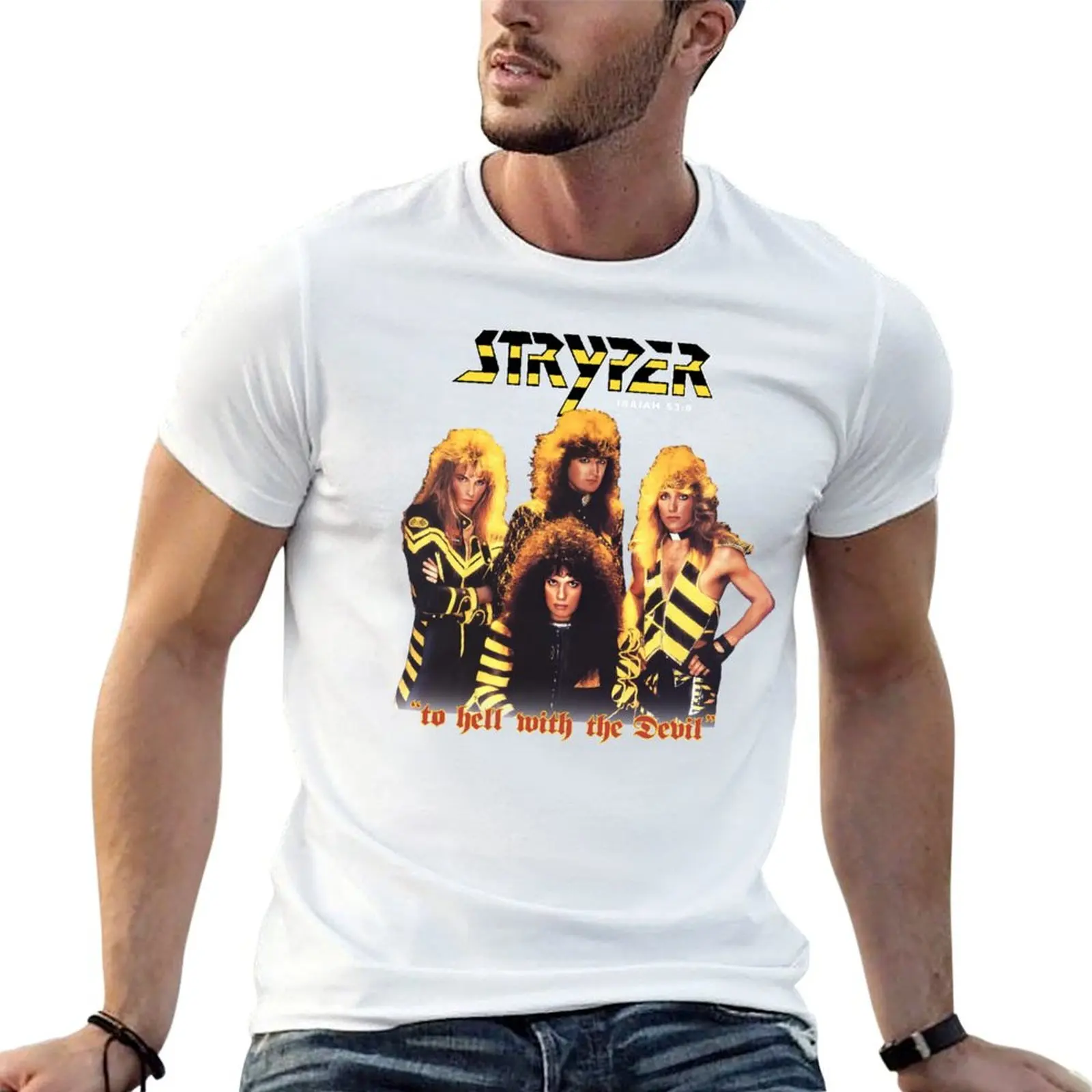 

Stryper: To Hell With The Devil T-Shirt t shirts for man graphic tees t shirt man luxury T-Shirt