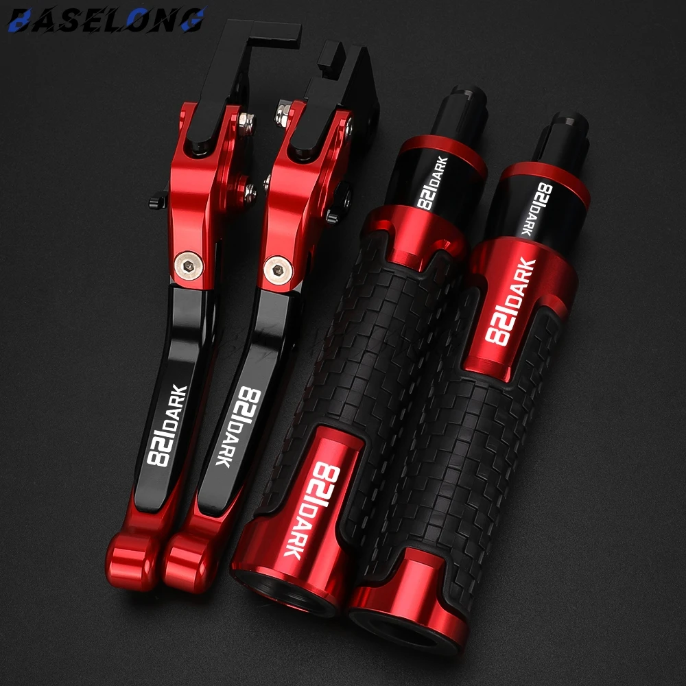 

For DUCATI 821Dark 821 Dark 2014 2015 2016 Motorcycle Accessories CNC Adjustable Clutch Brake Levers Handle Bar End Grips Caps
