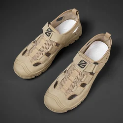 Korean Style Fashion Light Weight Soft Hollow Out Ventilate Unique Style Portability Quick-drying Beach Shoes Canvas ShoesUnisex