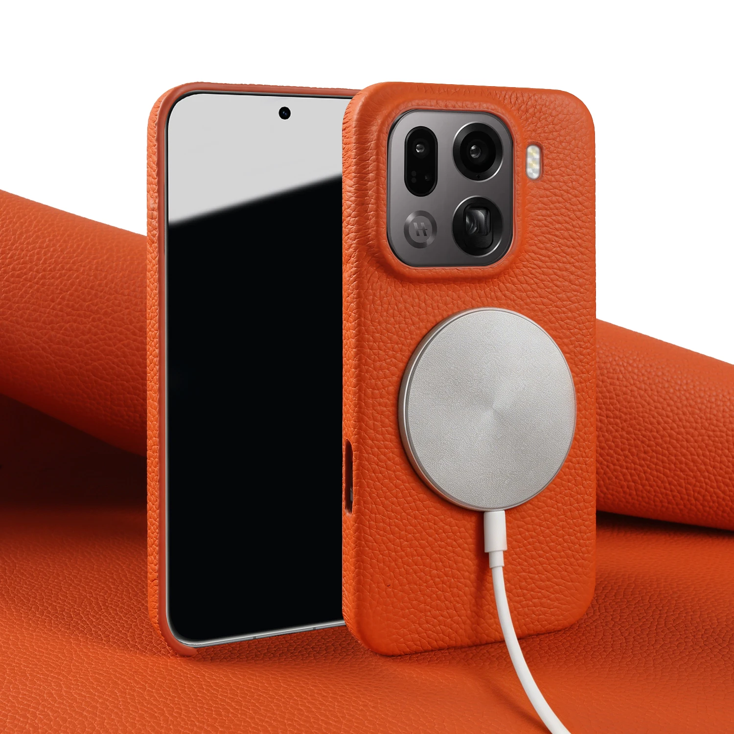 

Magnetic Lychee Genuine Leather Case For OPPO Find X9 Pro X8 Ultra X7 X6 X9Ultra Coque For Magsafe Wireless Charging Back Cover