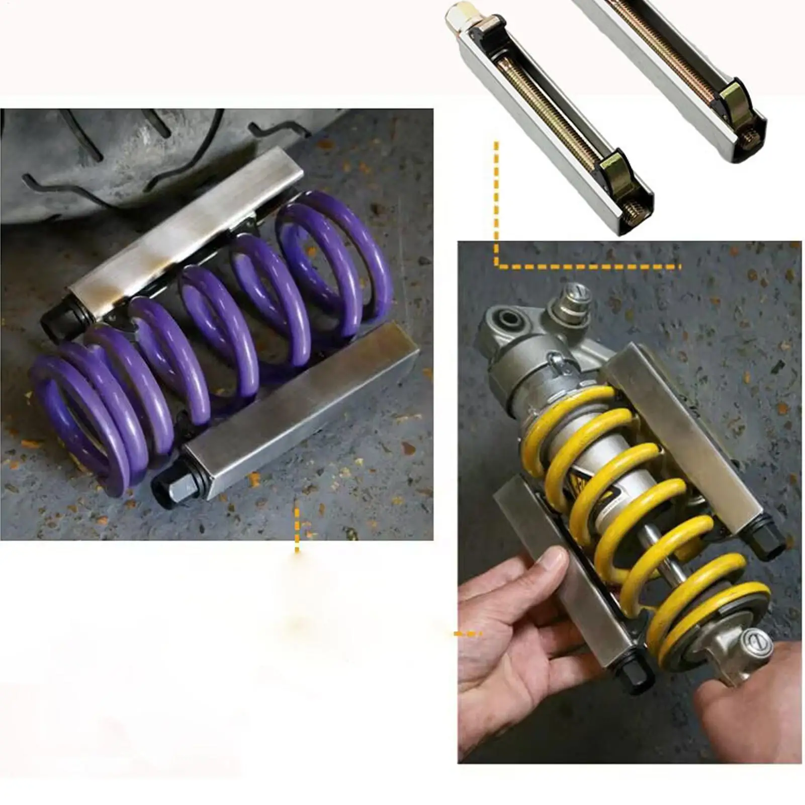 Spring Compressor Tool Heavy Duty Shock-Proof Spring Compression Tool For Automotive Vehicles Car Sedan Pickup Truck Motorcycle
