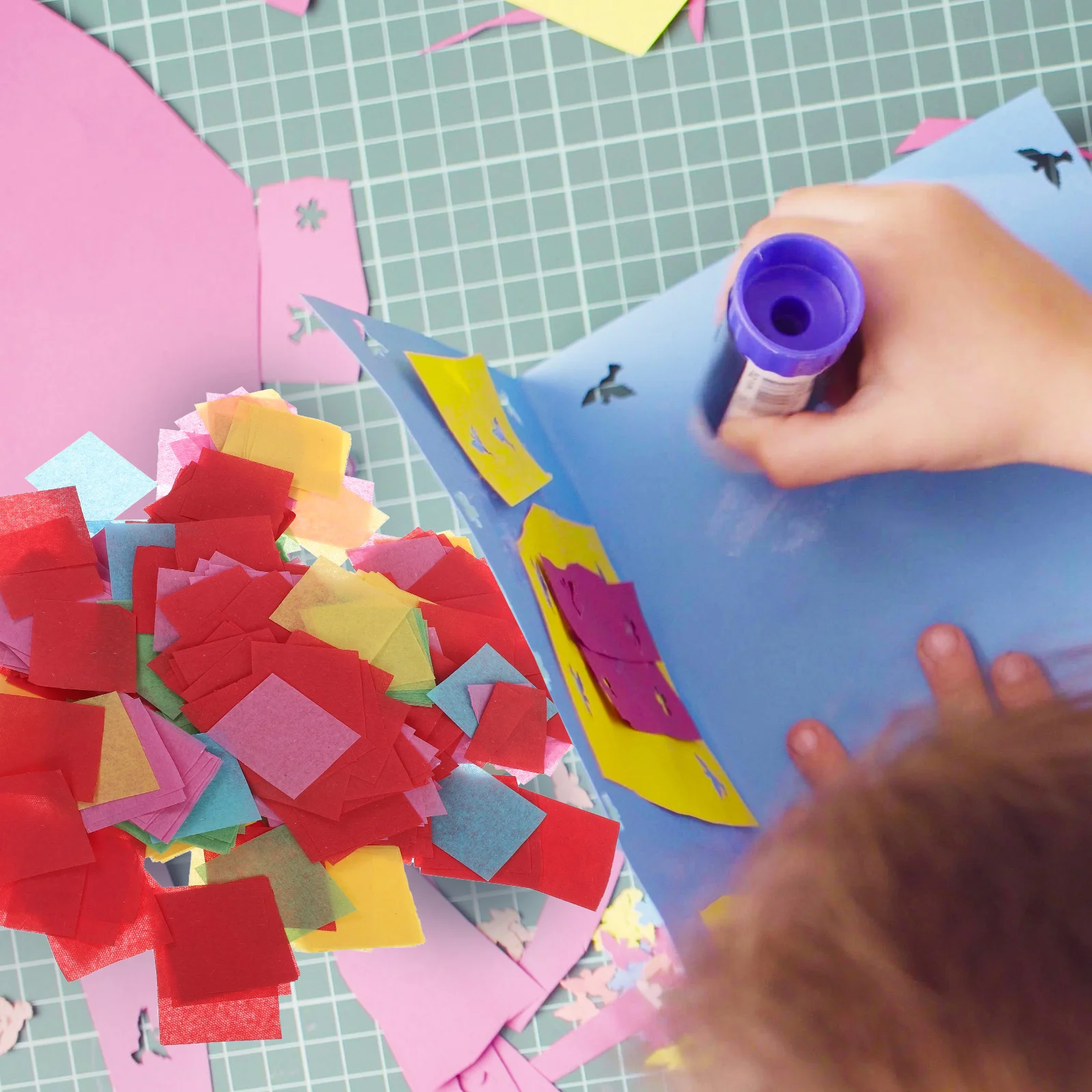 

Square Balloon Confetti 15g 6 Paper Decorative Tissue Squares for Party Table Christmas Baby Shower Festival Room Teaching