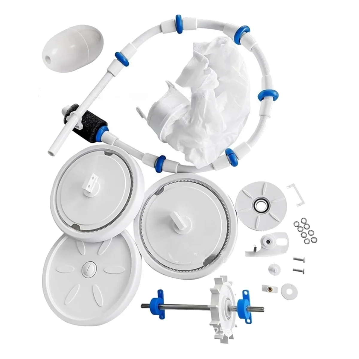 

Pool Cleaner Tune Up Rebuild Kit for Polaris 180 280 Includes Wheels, Tires, Shaft, Bearings, Bag, Hose