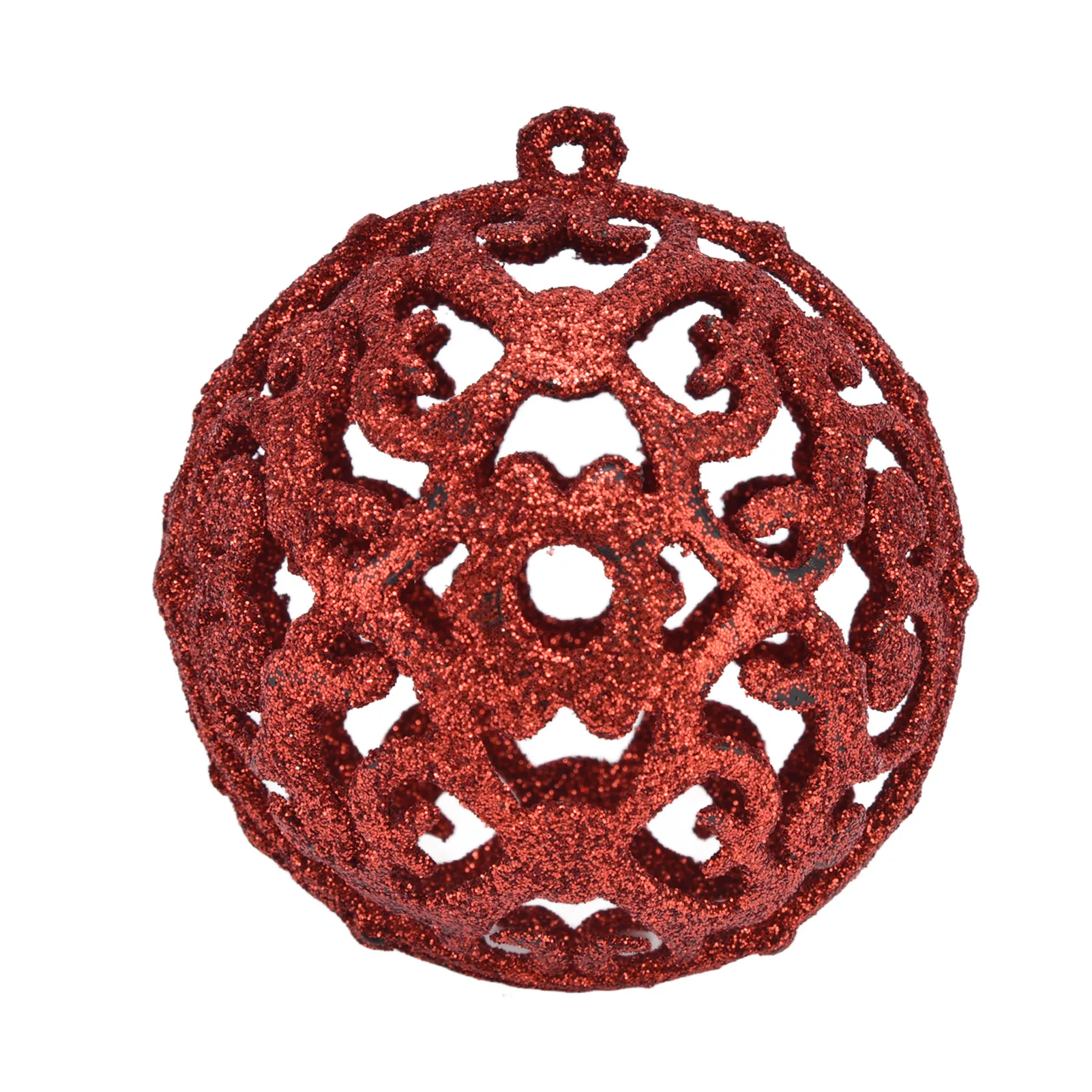 Shatterproof Christmas Ball Ornamentos, Hanging Balls, Tree Party Decoration, vermelho, 100pcs