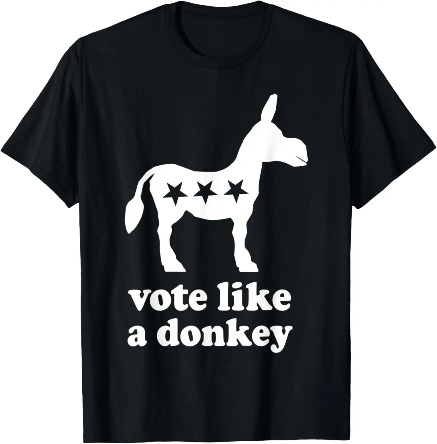 

Голосуйте как осел. Забавная футболка в стиле ретро-демократ.