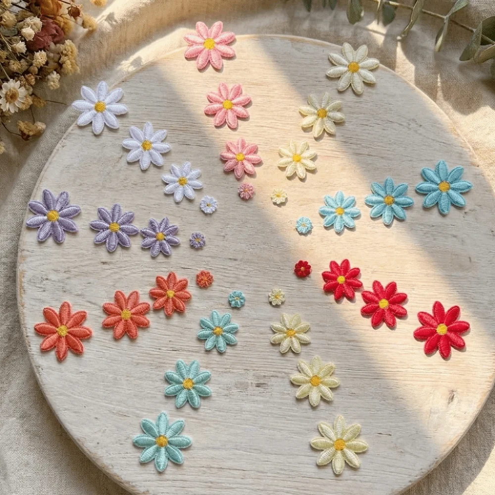 36 stuks bloemenpatroon madeli - Embroidery Daisy Flower recensie en prijs
