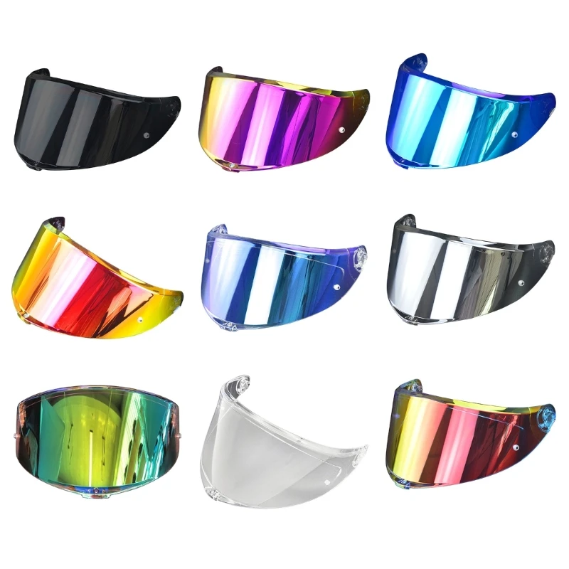 

Motorcycle Full Face Helmet Visor Shield Lens High Strength Sunscreen Windshield UV Protection Lens Helmet Replacement for K6