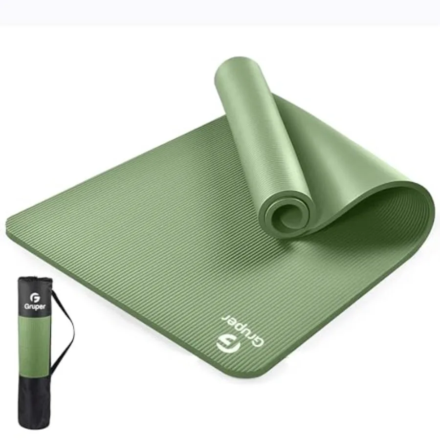 

Yoga Mat Non Slip NBR Etra Thick Yoga Mat "L "/"W "/"TH 185cm 80cm/61cm 15mm/10mm Anti-Tear Eercise Mat with Carryg Strap and B
