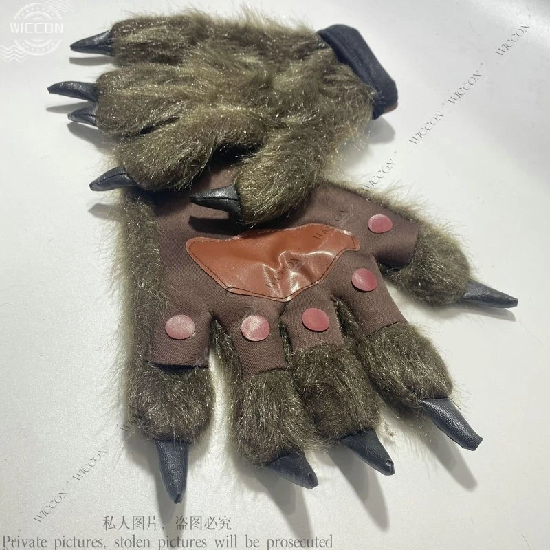 

Halloween Props Decoration Werewolf Gorilla Gloves Makeup Stage Show With Props Clothing Accessories Halloween Party Gloves