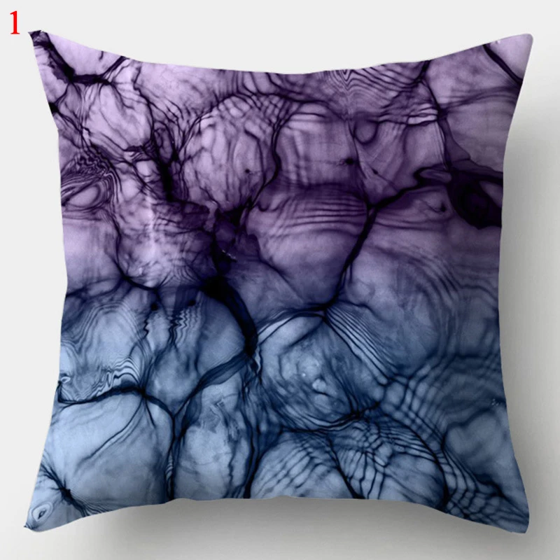 Purple Geometric Pillowcase Decorative Cushion Cover Pillowcase Home Sofa Decor Square Pillowcase Moda