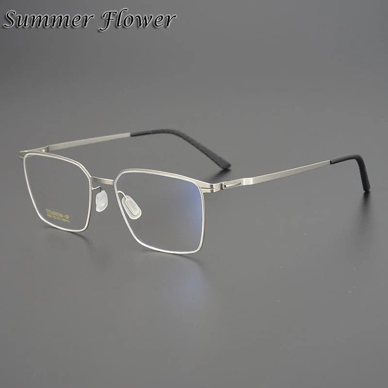 Men Super Quality Eyewear Pure Titanium Flexible Ultra Light Optical Glasses Frames For Male Prescription Recipe Spectacle