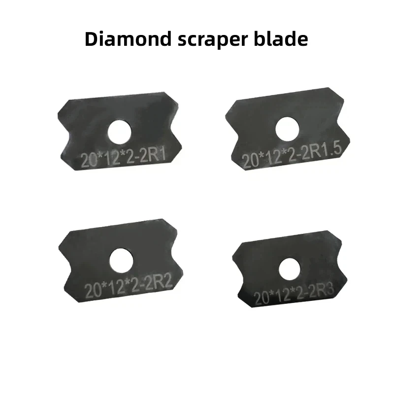 

2Pcs 20x12x2 PCD Milling Cutter Finishing Knife Woodworking Machine Accessories Edge Banding Machine Scraper Blades