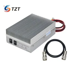TZT Walkie Talkie Amplifier UHF VHF Power Amplifier 130-170MHz 400-470MHz For 2-5W Handheld Transceiver