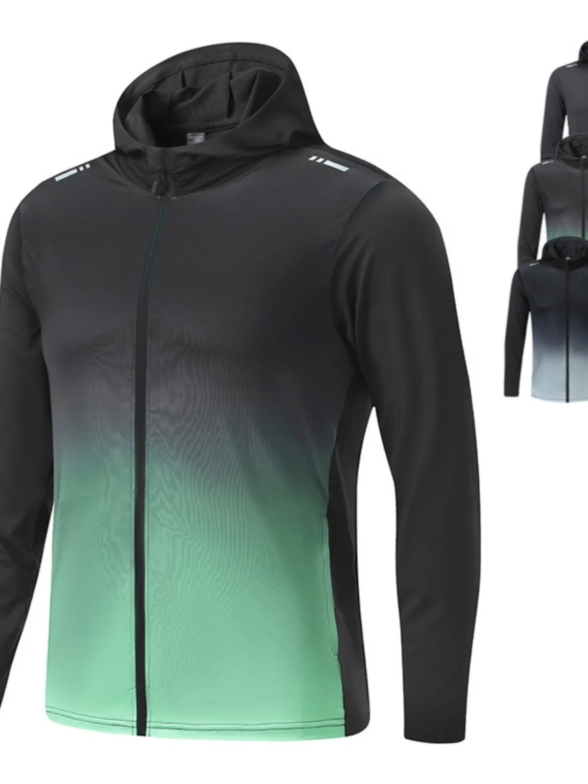 

Мужская ветрозащитная куртка для бега, тренировочная куртка для активного отдыха, водонепроницаемая, быстросохнущая, с капюшоном, для езды на велосипеде, осень-весна