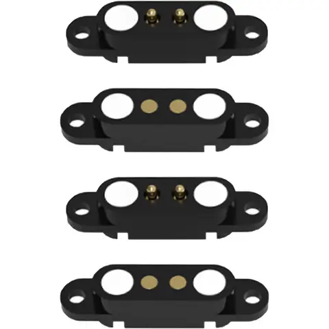 2 Sets 2A 2-Pin Magnetic Spring-Loaded Pogo Pin Connectors – Precision-Engineered for Wireless Charger Testing & DIY Electronics