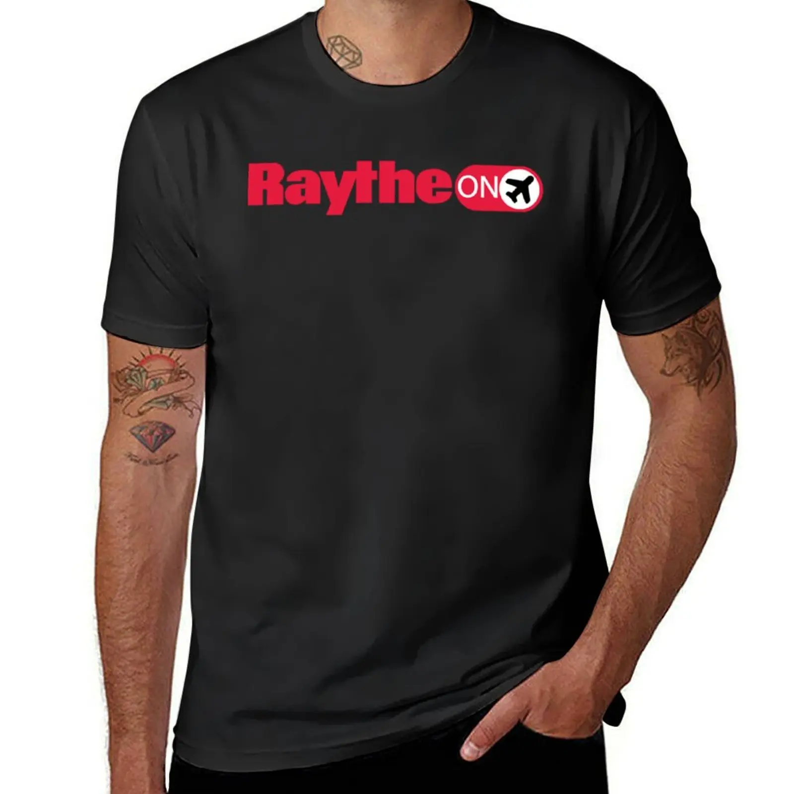 raytheon T-Shirt summer clothes quick-drying mens white t shirts