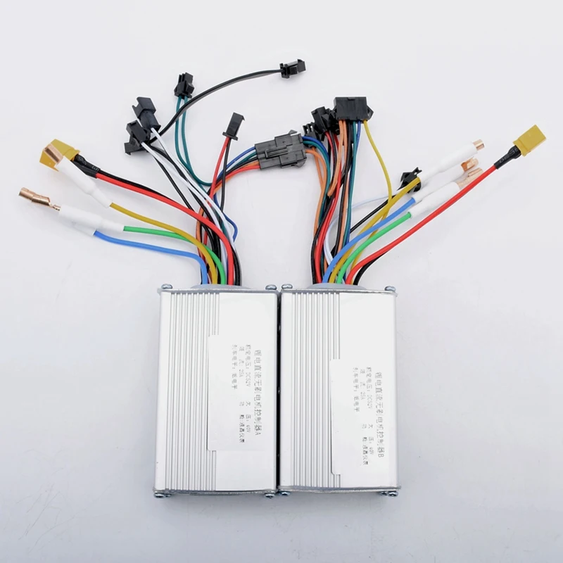 52V 25A 1200W JP Brushless DC Motor Electric Scooter Bike Controller A+B Dual Drive Motor Controller